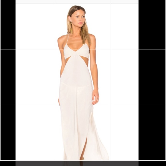 Indah Dresses & Skirts - Indah Blaze Triangle Cutaway Maxi Dress Smocked